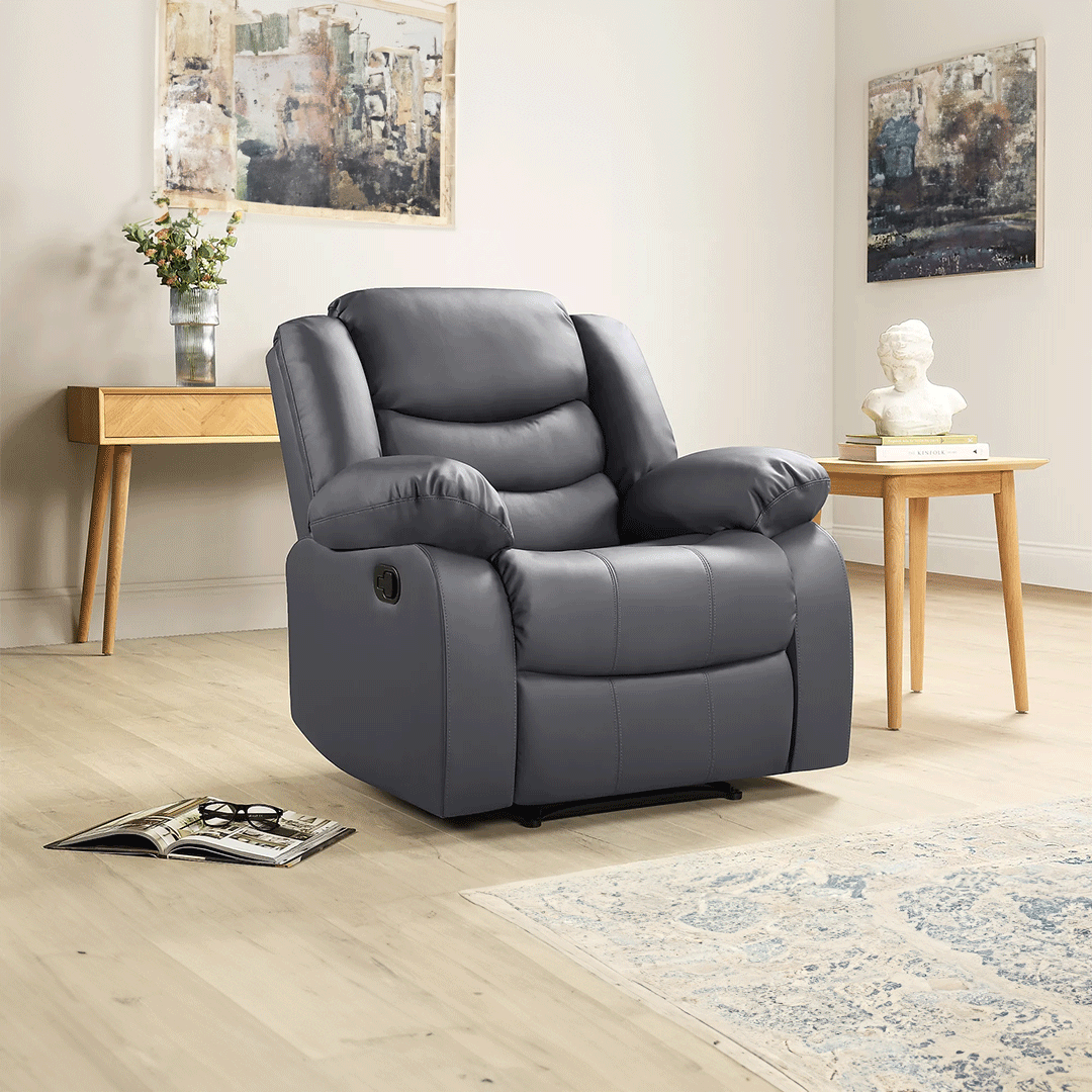 Grey One Seat Recliner Sofa Nilkamal Freya Seater Recliner Sofa (Grey)
