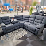 Load image into Gallery viewer, MNS Roma Fabric Recliner Corner Sofa Grey MNS (MY NEW SOFA) LTD
