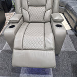 Load image into Gallery viewer, MNS Orlando Electric Recliners 3+2 Seater Leather Sofa (Black, Grey) /LED LIGHTS/WIRELESS CHARGER
