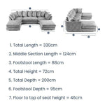 Load image into Gallery viewer, Bishop U Shape Corner Sofa Scatter Back - MNS (MY NEW SOFA) LTD
