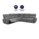 Load image into Gallery viewer, MNS Aussie Express Fabric Recliner Corner Sofa 2 Corner 2 Power Recliner MNS (MY NEW SOFA) LTD
