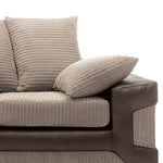 Load image into Gallery viewer, Amazing Sofas NEW LARGE DINO CORNER SOFA JUMBO CORD BEIGE BROWN  LEFT OR RIGHT
