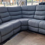 Load image into Gallery viewer, MNS Roma Fabric Recliner Corner Sofa Grey
