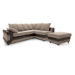 Load image into Gallery viewer, Amazing Sofas NEW LARGE DINO CORNER SOFA JUMBO CORD BEIGE BROWN  LEFT OR RIGHT

