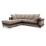 Load image into Gallery viewer, Amazing Sofas NEW LARGE DINO CORNER SOFA JUMBO CORD BEIGE BROWN  LEFT OR RIGHT  MNS (MY NEW SOFA) LTD
