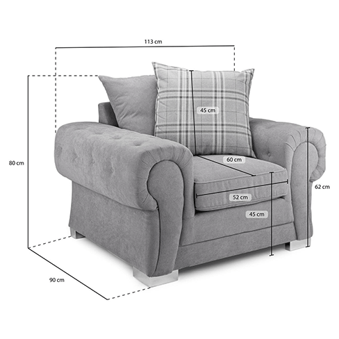 Verona scatter back arm chair
