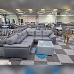 Load image into Gallery viewer, Kansas Leather Corner Sofa Grey
