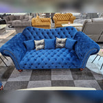 Load image into Gallery viewer, Elegance Chesterfield Sofa 3+2 BLUE - MNS (MY NEW SOFA) LTD
