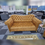Load image into Gallery viewer, Elegance Chesterfield Sofa 3+2 GOLD 

