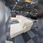 Load image into Gallery viewer, Bishop U Shape Sofa High Back In Black And Cream Colour - MNS (MY NEW SOFA) LTD
