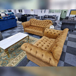 Load image into Gallery viewer, Elegance Chesterfield Sofa 3+2 GOLD 

