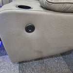 Load image into Gallery viewer, MNS Orlando Electric Recliners 3+2 Seater Leather Sofa (Black, Grey) /LED LIGHTS/WIRELESS CHARGER
