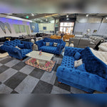 Load image into Gallery viewer, Elegance Chesterfield Sofa 3+2 BLUE 
