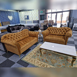Load image into Gallery viewer, Elegance Chesterfield Sofa 3+2 GOLD 

