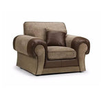 Load image into Gallery viewer, VERONA CORD FABRIC FULL BACK ARM CHAIR BEIGE
