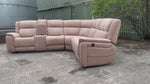 Load and play video in Gallery viewer, MNS Hannah Electric Recliner Corner Sofa Micro Fibre Fabric
