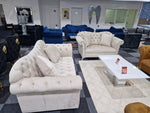 Load image into Gallery viewer, Elegance Chesterfield Sofa 3+2 Cream
