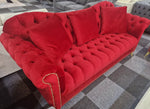 Load image into Gallery viewer, Elegance Chesterfield Sofa 3+2 Red
