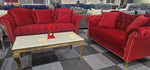 Load image into Gallery viewer, Elegance Chesterfield Sofa 3+2 Red
