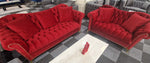 Load image into Gallery viewer, Elegance Chesterfield Sofa 3+2 Red
