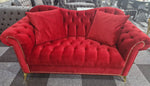 Load image into Gallery viewer, Elegance Chesterfield Sofa 3+2 Red
