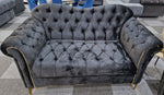 Load image into Gallery viewer, Elegance Chesterfield Sofa 3+2 Black
