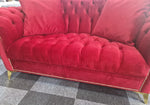 Load image into Gallery viewer, Elegance Chesterfield Sofa 3+2 Red
