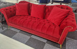 Load image into Gallery viewer, Elegance Chesterfield Sofa 3+2 Red
